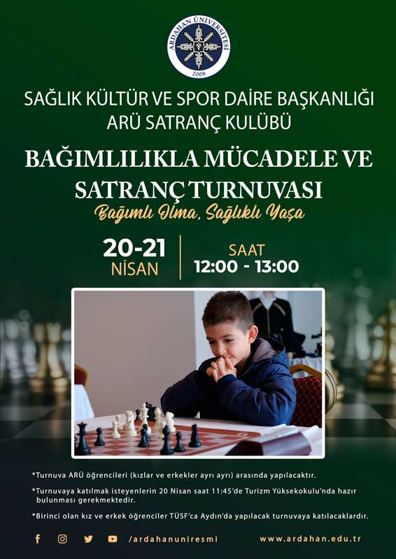 Bağımlılıkla Mücadele ve Satranç Turnuvası